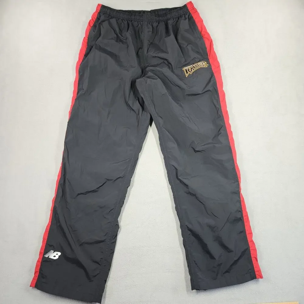 Vintage Rochester Rattlers Track Pants Men’s M New Balance Black MLL Y2K